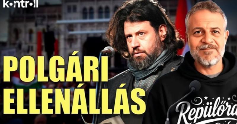 Puzsérék demonstrációja Juhász Péter támogatására a Kossuth téren zajlott.