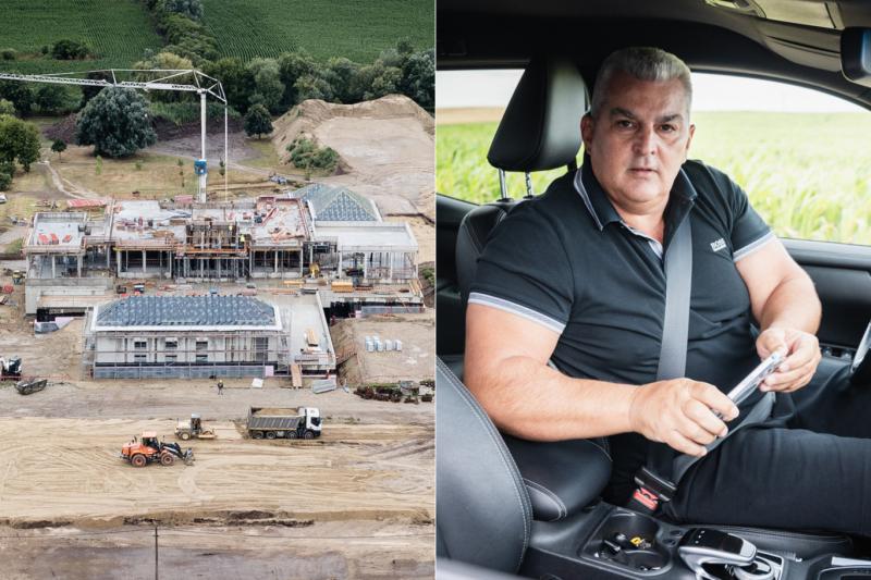 Mészáros Lőrinc legújabb otthonát látogattuk meg a Fejér megyei Beverly Hillsben, amikor az öccse váratlanul megérkezett hozzánk egy pöpec Mercedes volánja mögött.
